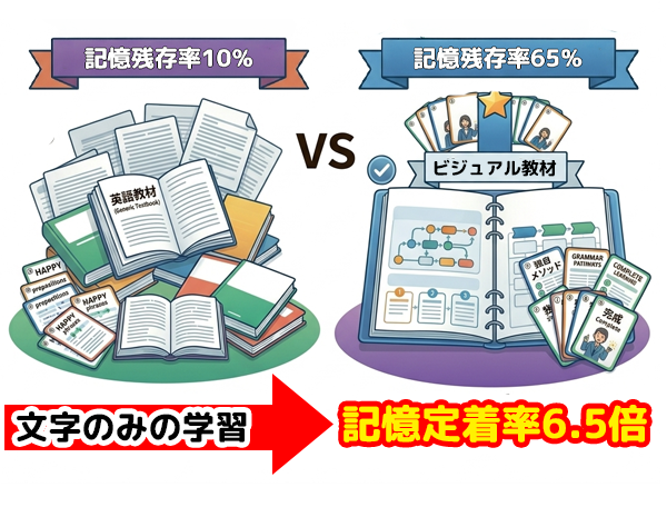 記憶定着率が「6.5倍」に跳ね上がる