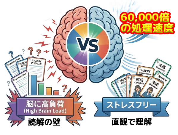  画像は文字の 60,000倍 の速さで脳に処理